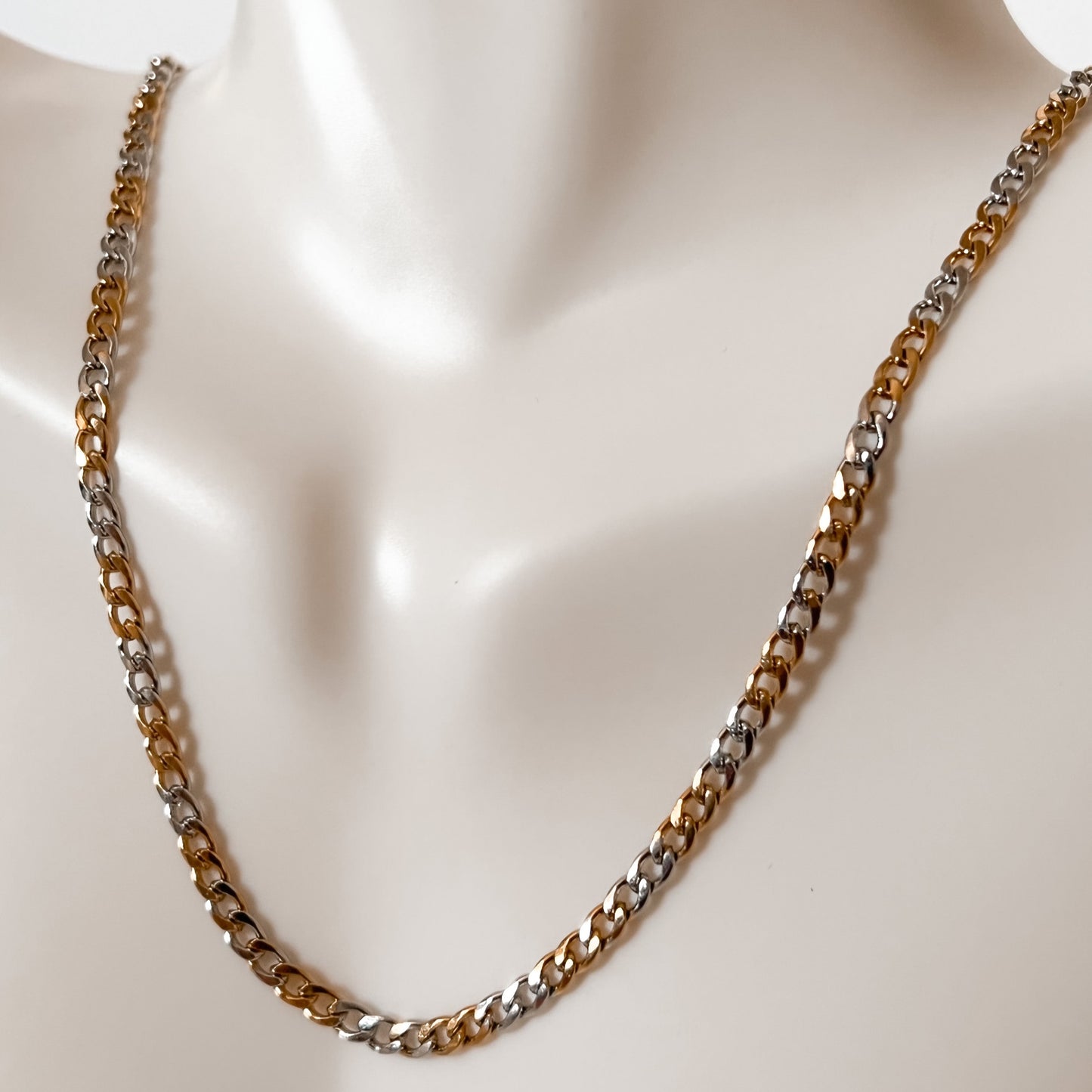 Cuban Two-Tone Necklace Chain