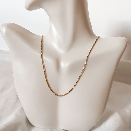 Square Box Necklace Chain