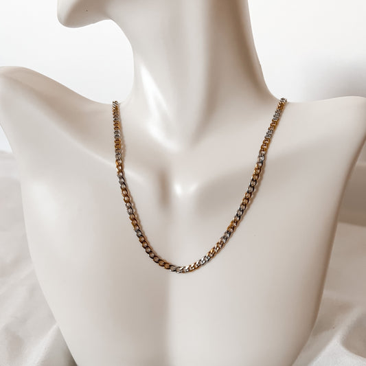 Cuban Two-Tone Necklace Chain