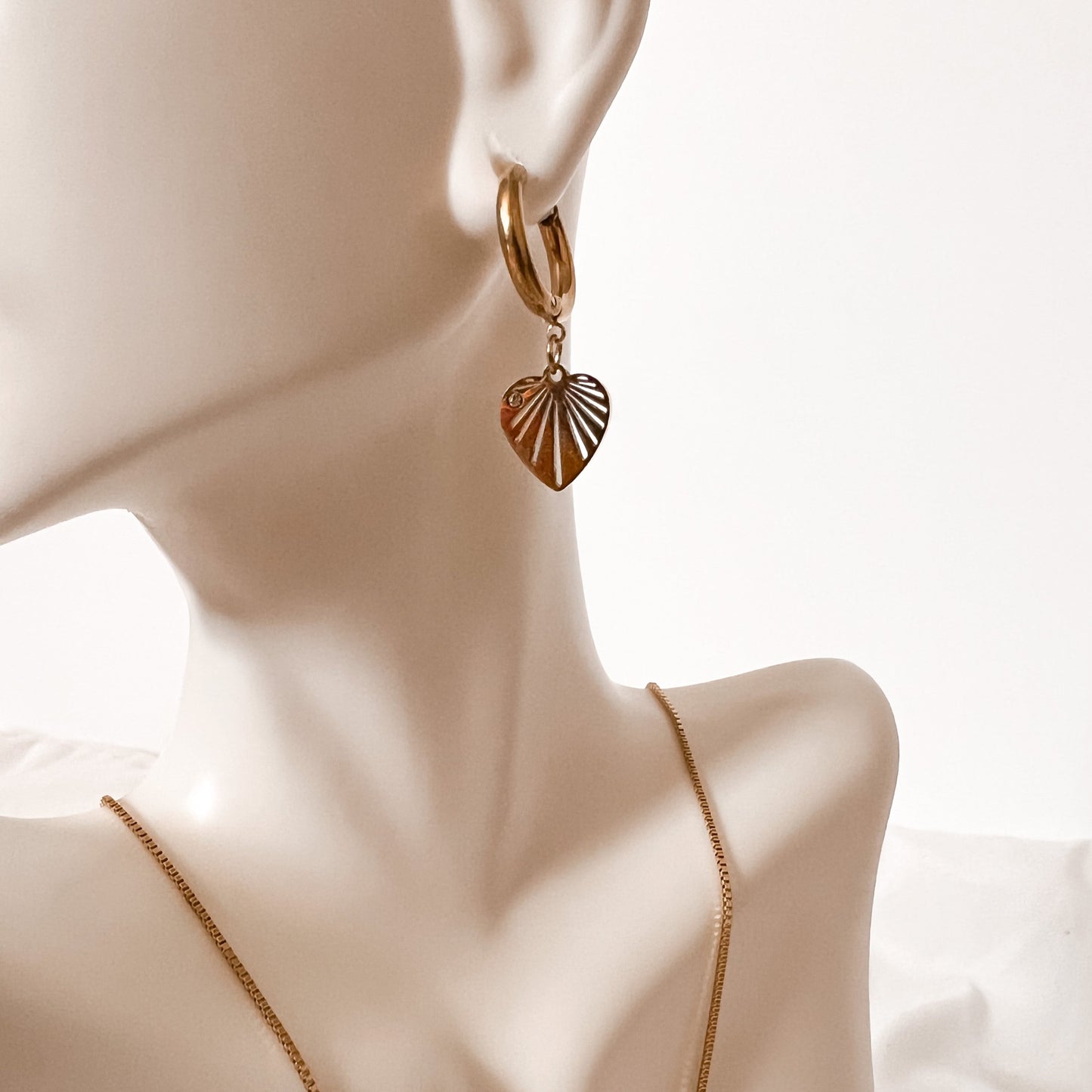Twin Heart Earring