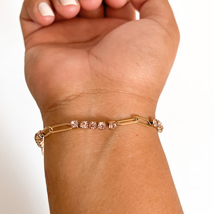 Barbie Tennis Paperclip Bracelet
