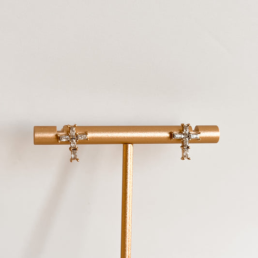 Crista Cross Earring Stud