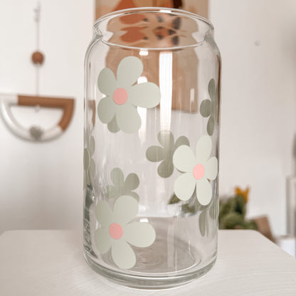 Daisy Pastel Glass Cup - GLASS ONLY