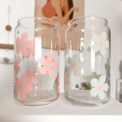 Daisy Pastel Glass Cup - GLASS ONLY