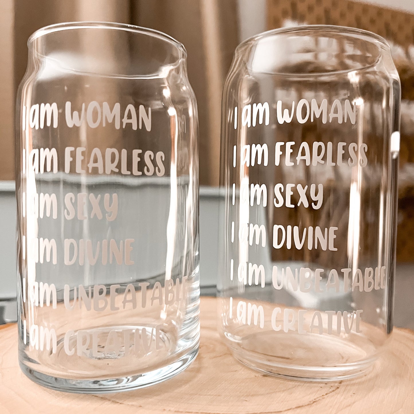 Empower Women Glass Cup